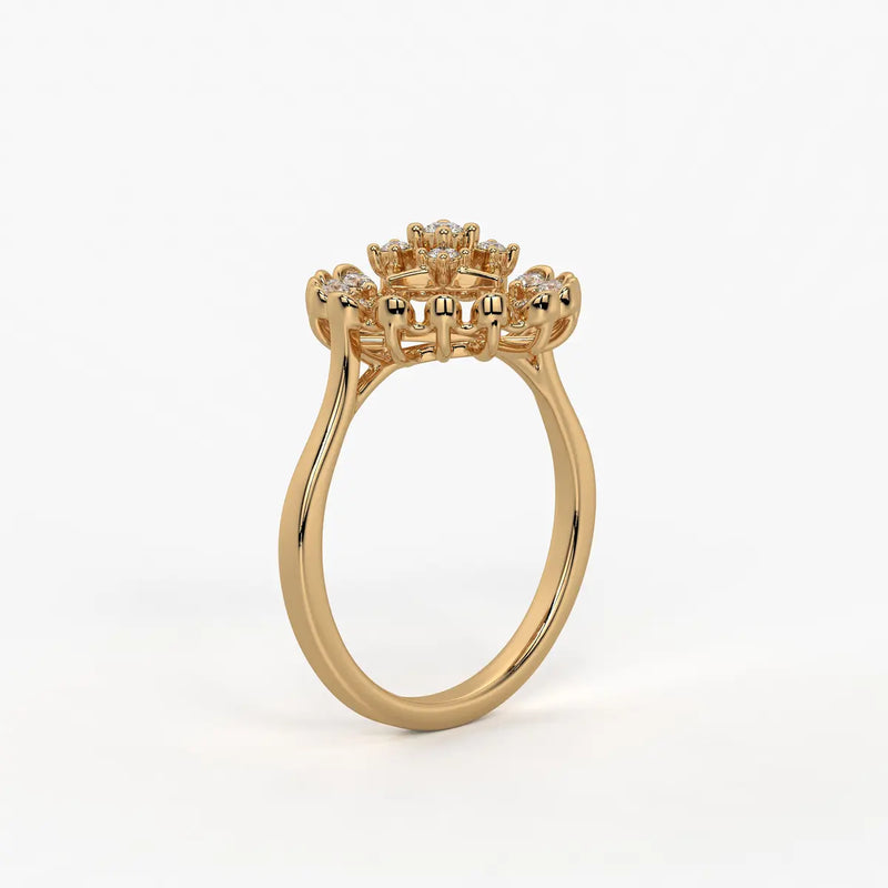 Aarohi Starburst Floral Ring