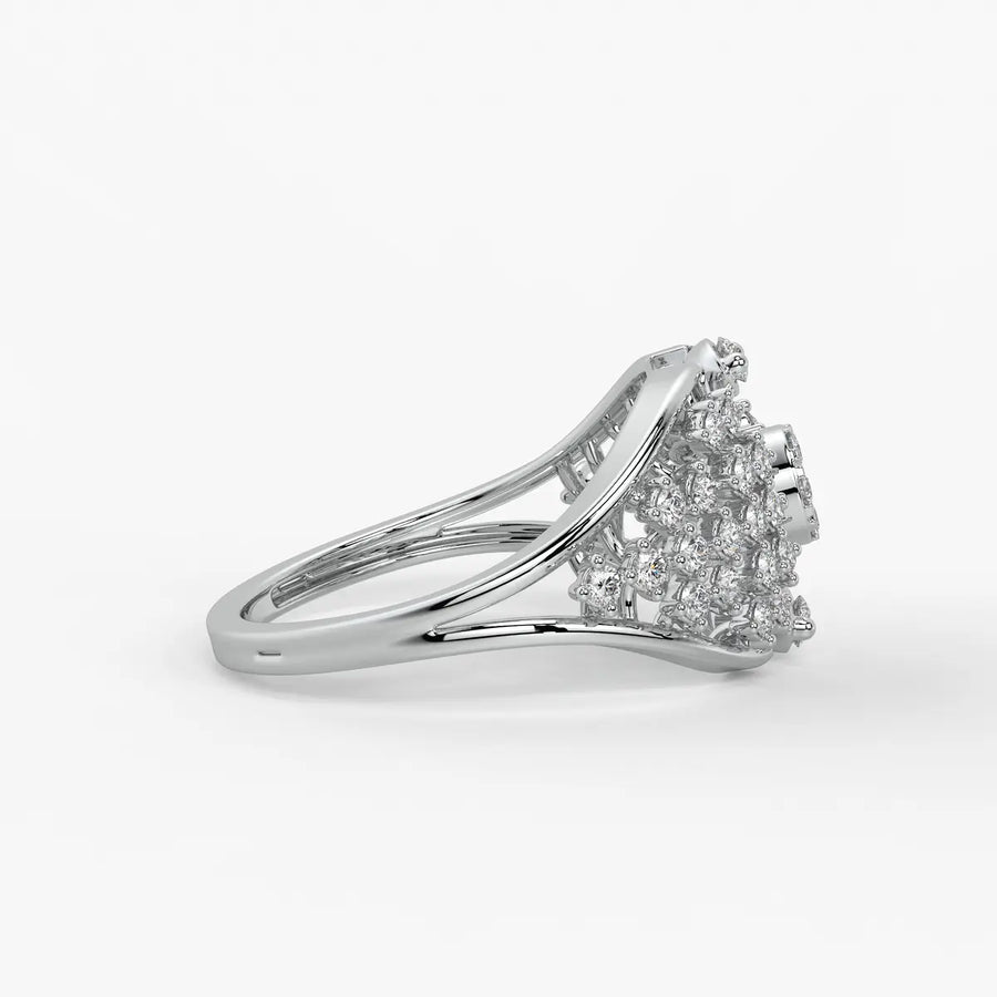 Luneria Twin Halo Bloom Diamond Ring