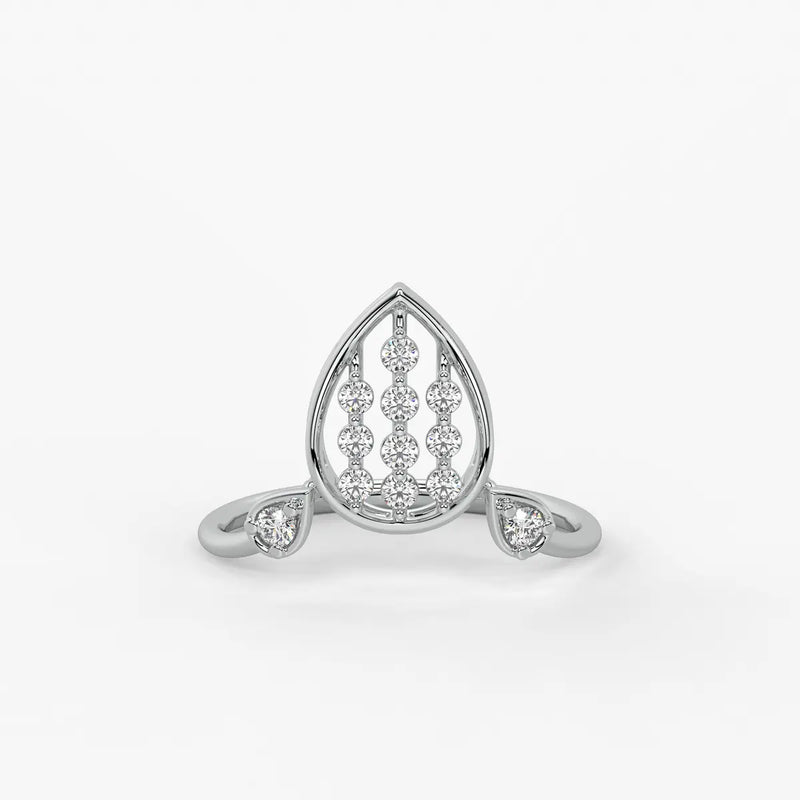 Elora Dewdrop Cascade Diamond Ring