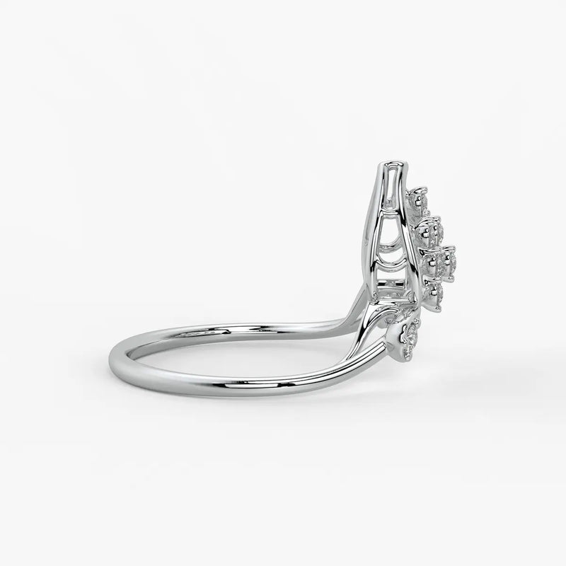 Elora Dewdrop Cascade Diamond Ring