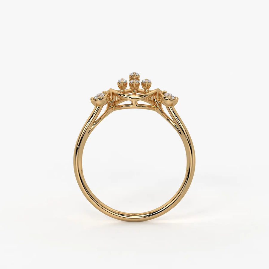 Elora Dewdrop Cascade Diamond Ring