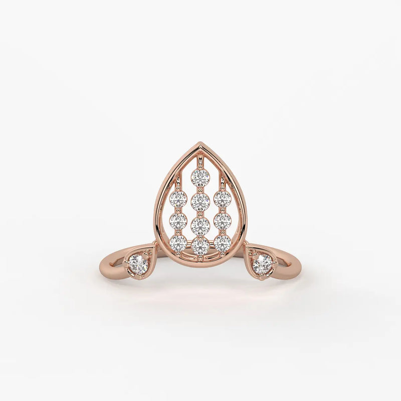 Elora Dewdrop Cascade Diamond Ring