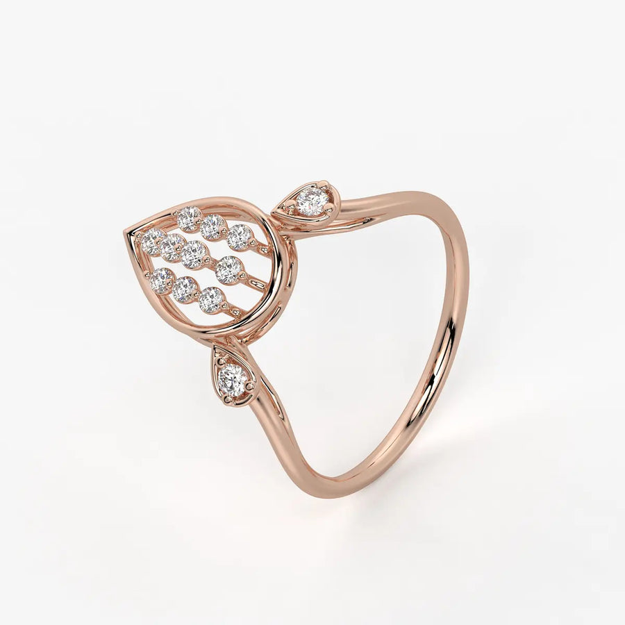 Elora Dewdrop Cascade Diamond Ring
