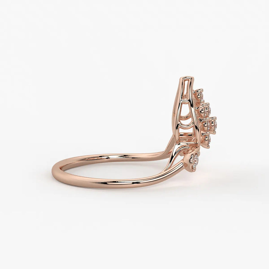 Elora Dewdrop Cascade Diamond Ring