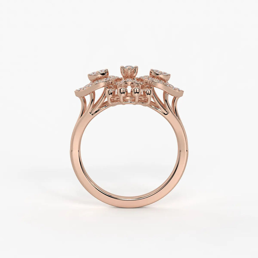 Celestara Radiant Infinity Bloom Ring