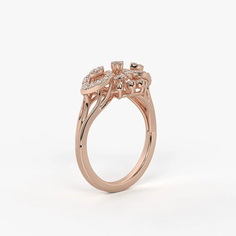 Celestara Radiant Infinity Bloom Ring