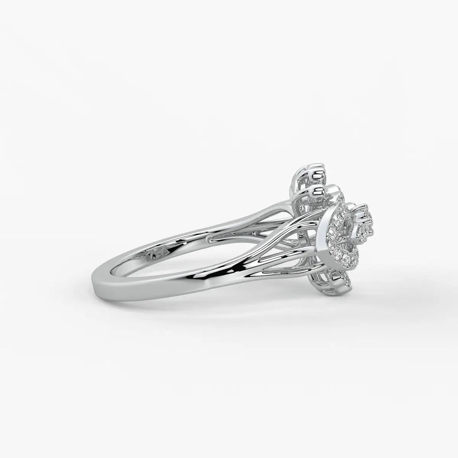 Celestara Radiant Infinity Bloom Ring