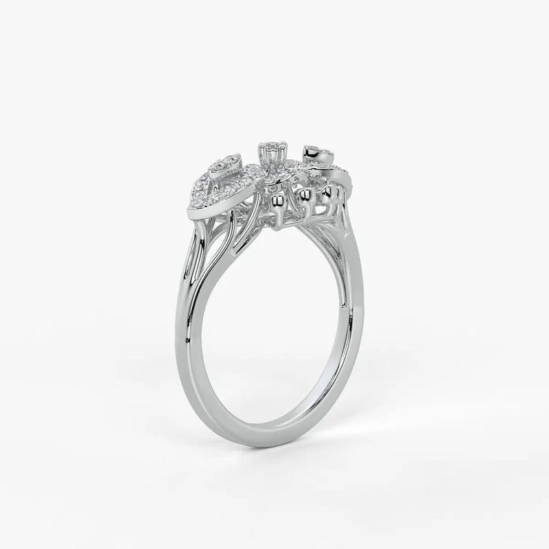 Celestara Radiant Infinity Bloom Ring