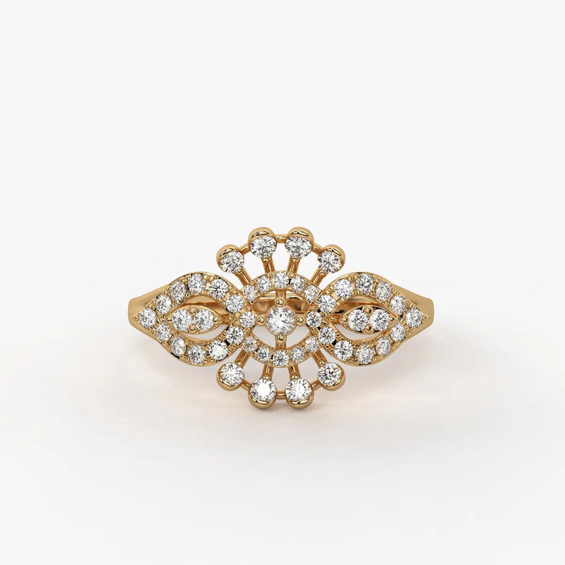 Celestara Radiant Infinity Bloom Ring
