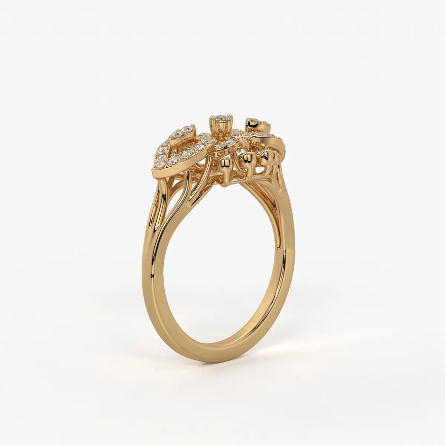 Celestara Radiant Infinity Bloom Ring
