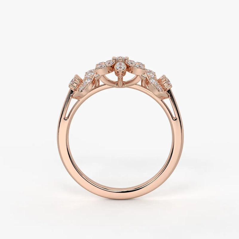 Florastra Dual Halo Bloom Ring
