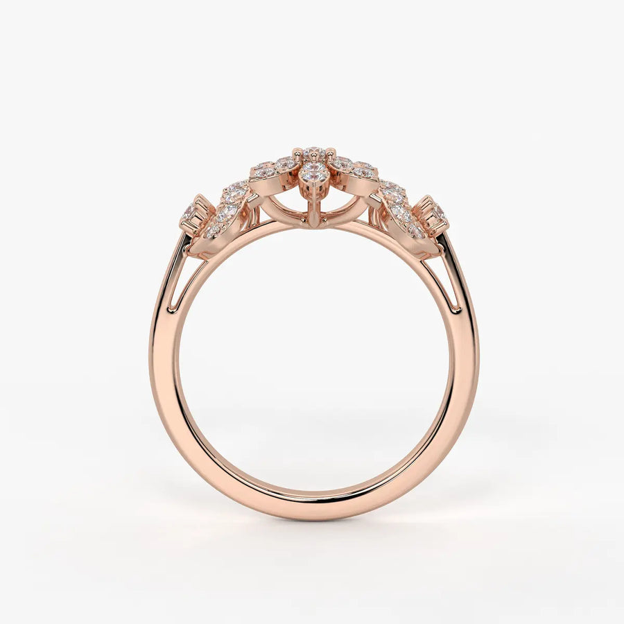 Florastra Dual Halo Bloom Ring