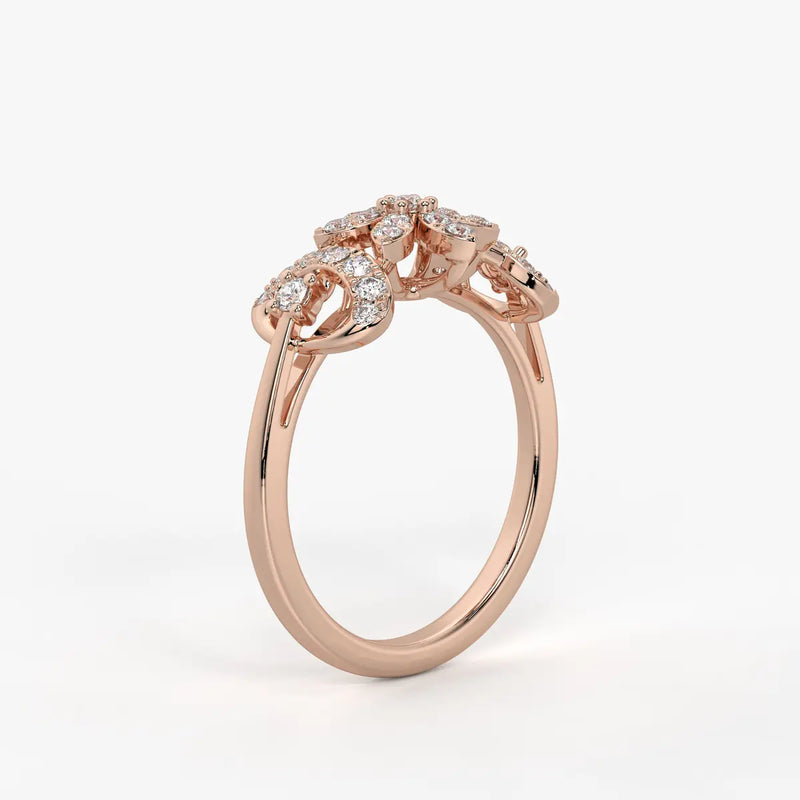 Florastra Dual Halo Bloom Ring