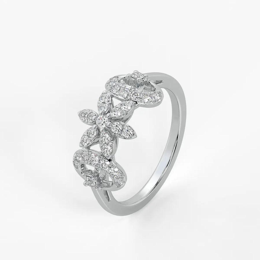 Florastra Dual Halo Bloom Ring