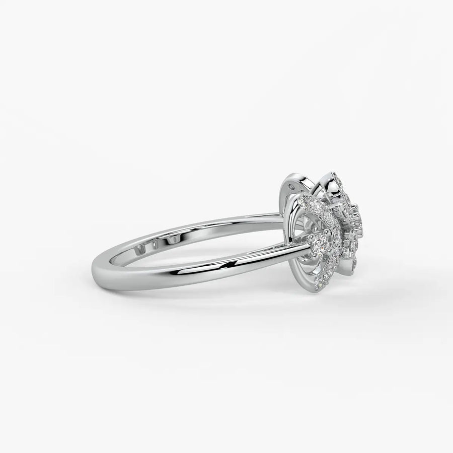 Florastra Dual Halo Bloom Ring
