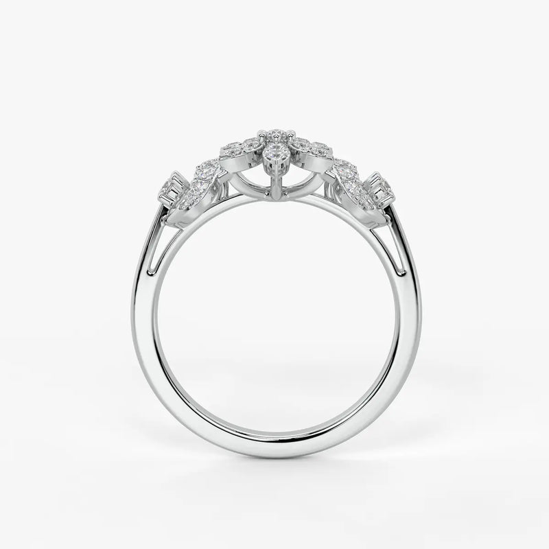 Florastra Dual Halo Bloom Ring
