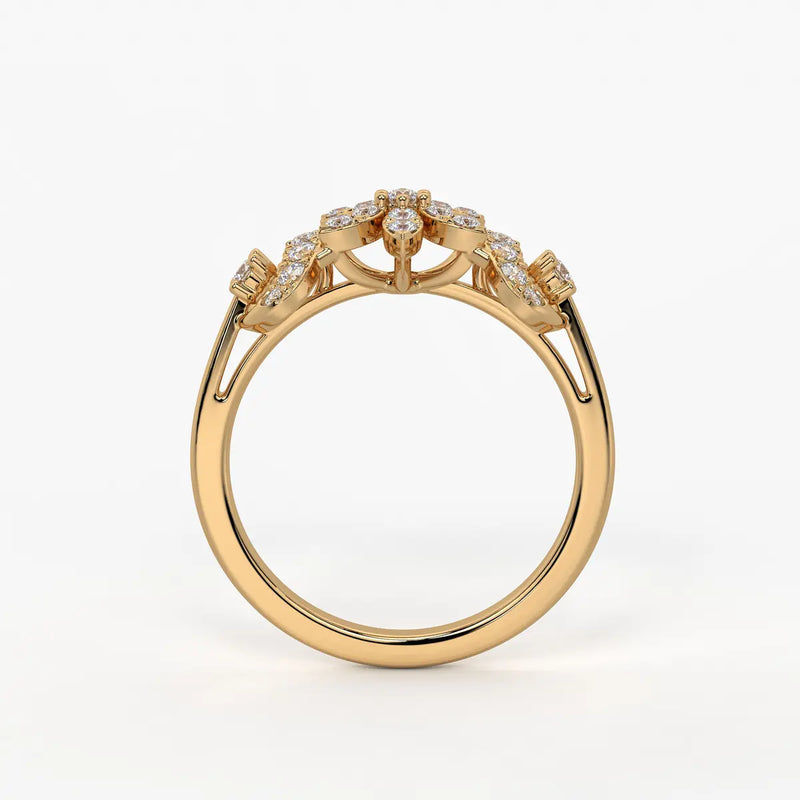 Florastra Dual Halo Bloom Ring