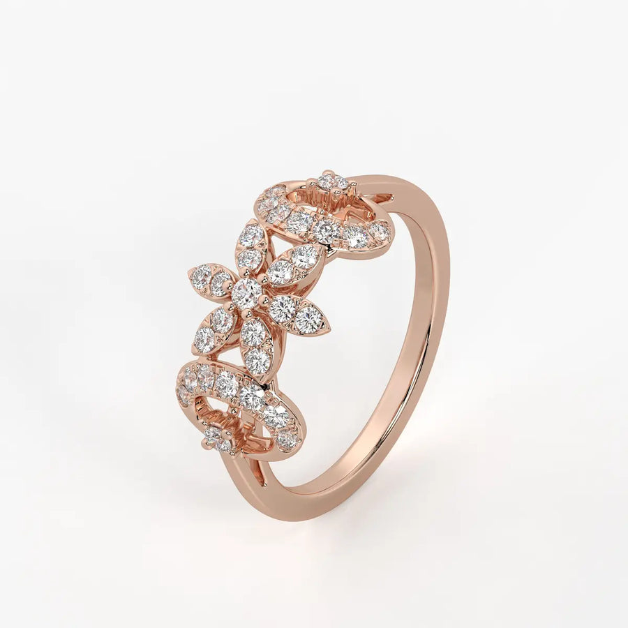 Florastra Dual Halo Bloom Ring