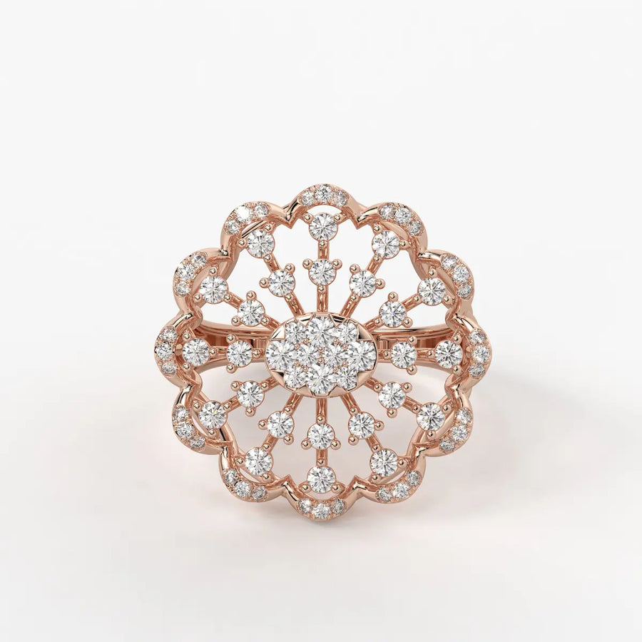 Sunlace Bloom Diamond Ring