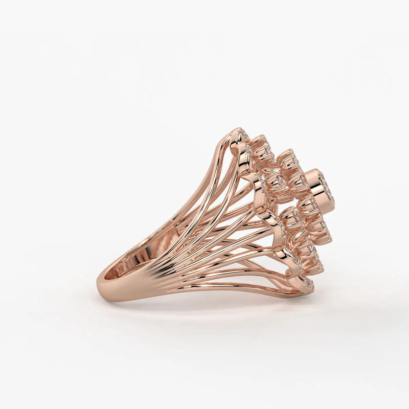 Sunlace Bloom Diamond Ring
