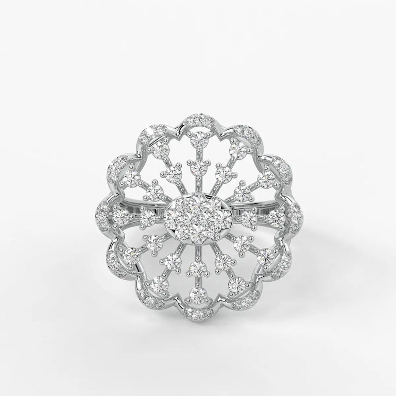 Sunlace Bloom Diamond Ring