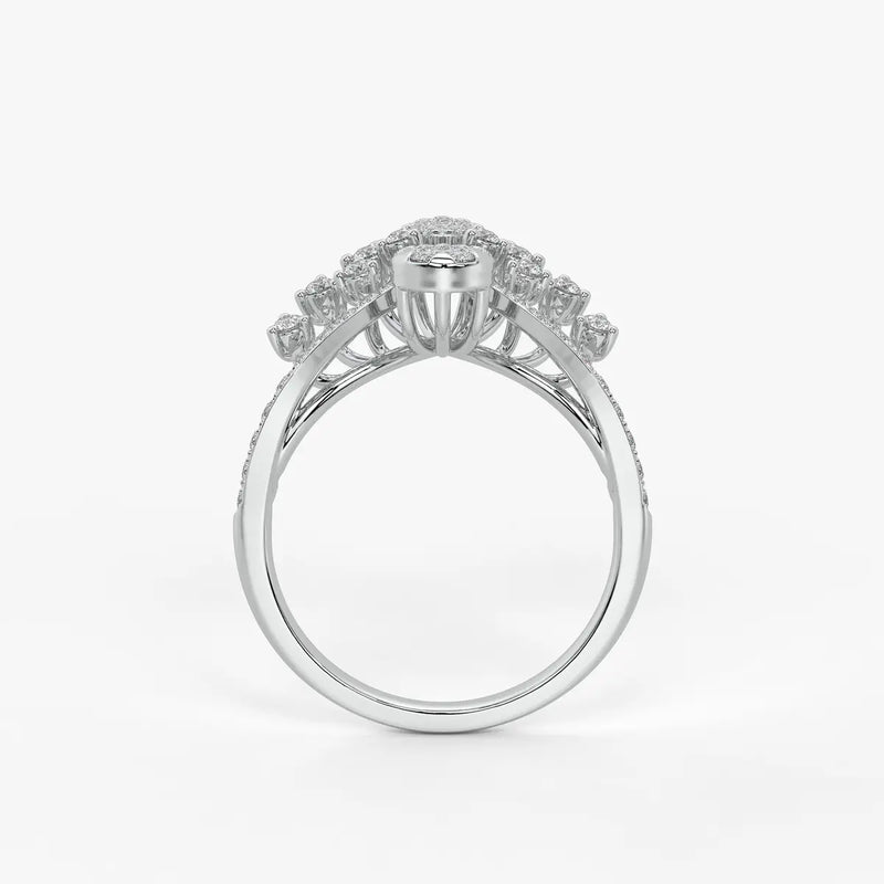 Elaris Regal Bloom Arc Ring