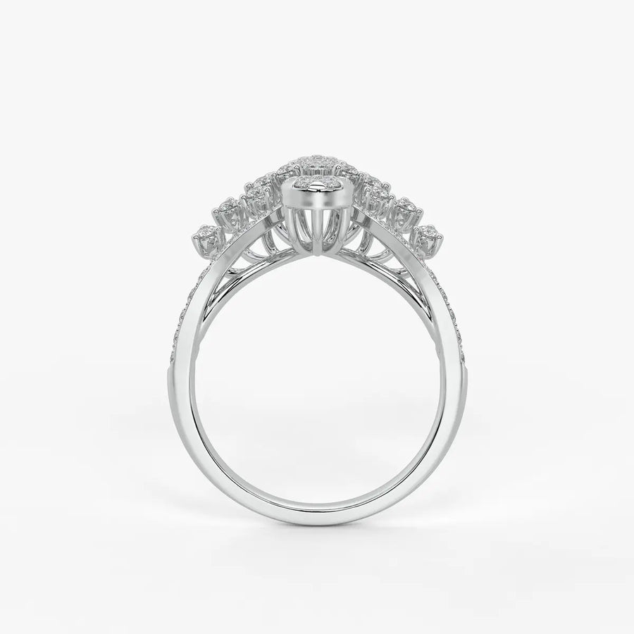 Elaris Regal Bloom Arc Ring