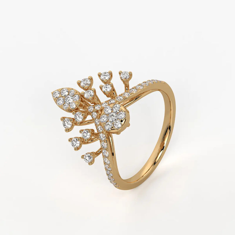 Elaris Regal Bloom Arc Ring