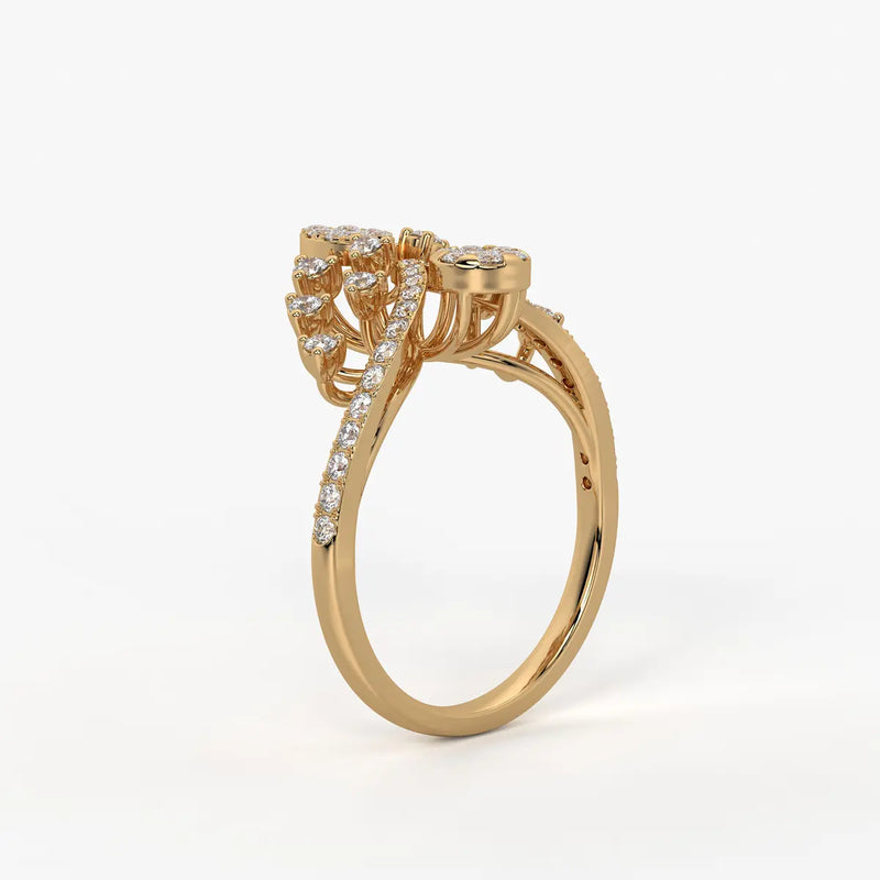 Elaris Regal Bloom Arc Ring