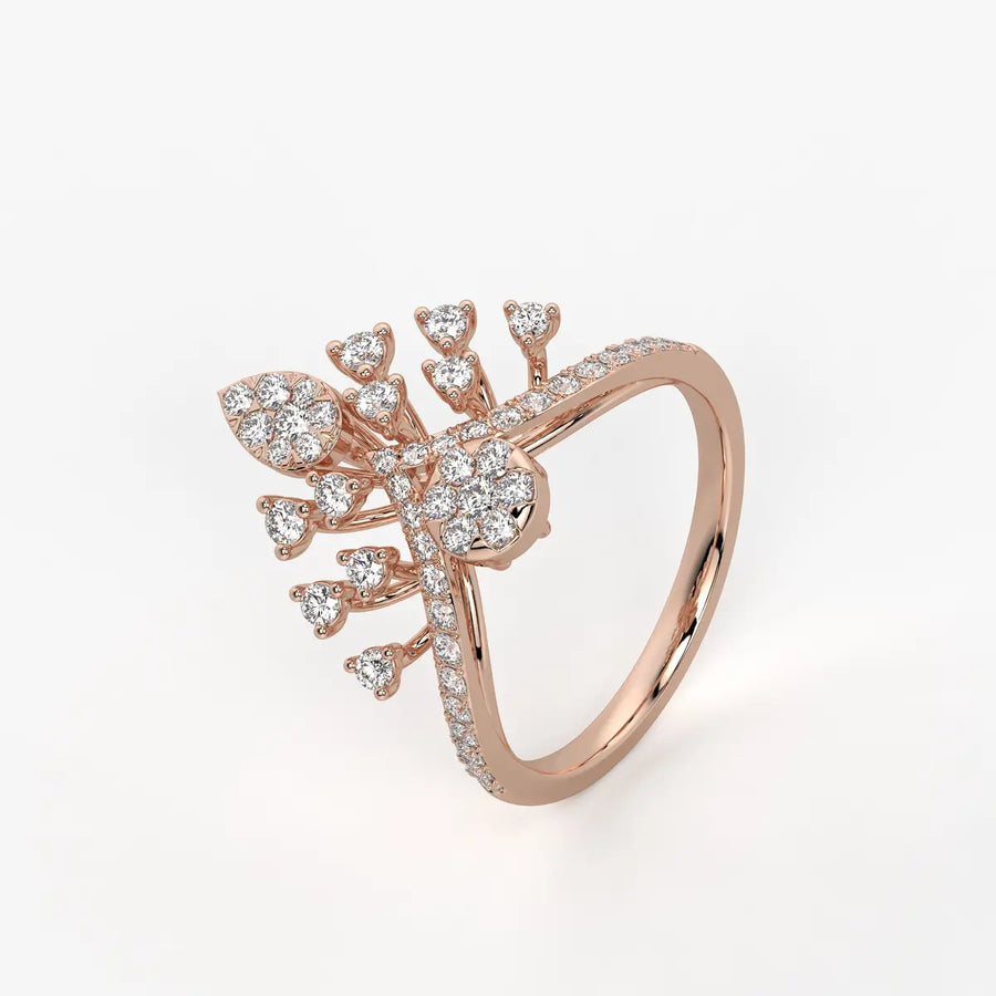 Elaris Regal Bloom Arc Ring