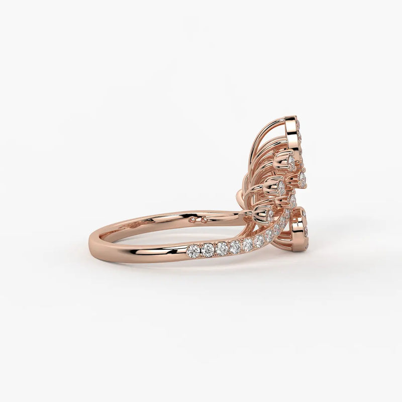 Elaris Regal Bloom Arc Ring