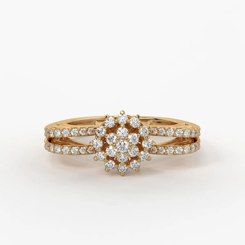 Starblossom Diamond Ring