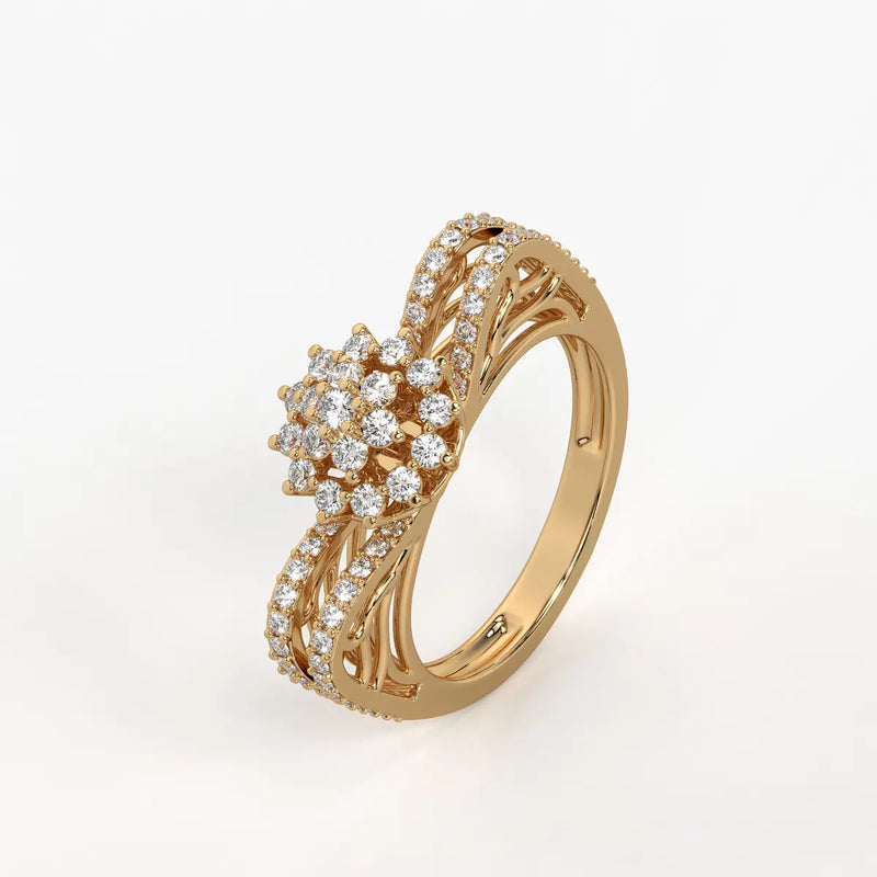 Starblossom Diamond Ring