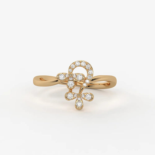 Xavryn Diamond Enigma Flow Ring