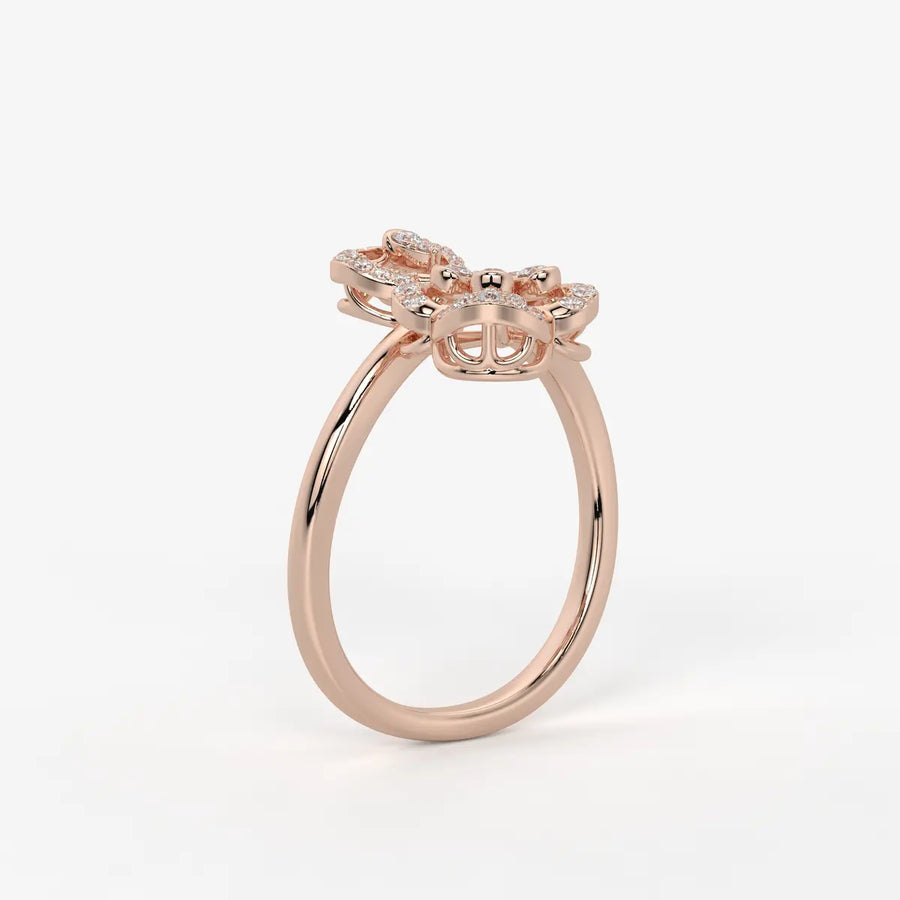 Elarisse Diamond Heart Duet Ring