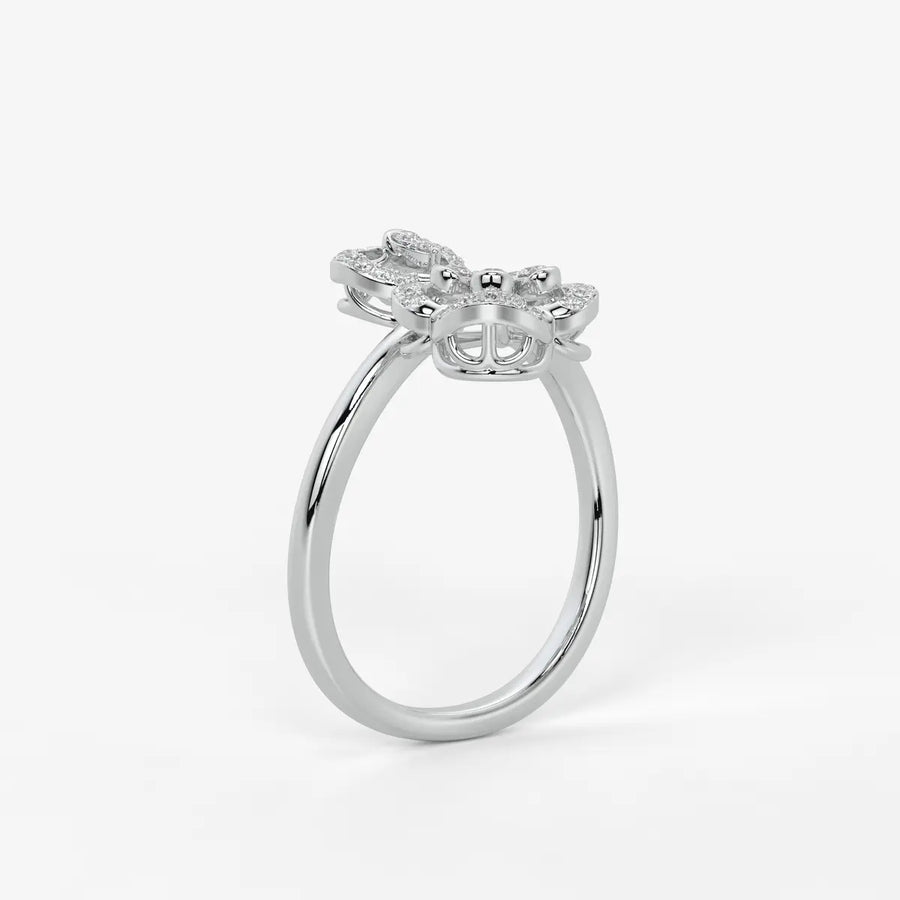 Elarisse Diamond Heart Duet Ring