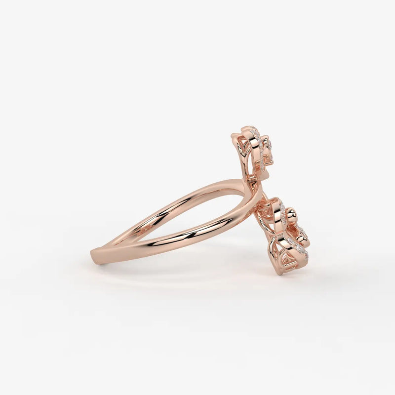 Elarisse Diamond Heart Duet Ring