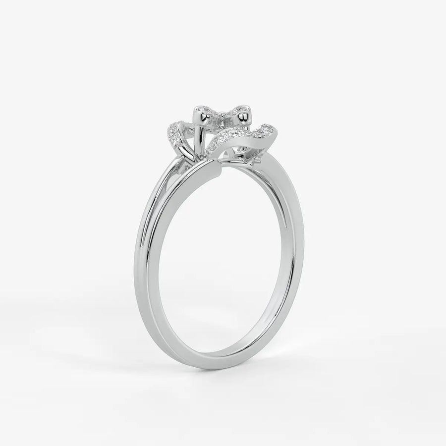 Ornelya Diamond Halo Bloom Ring