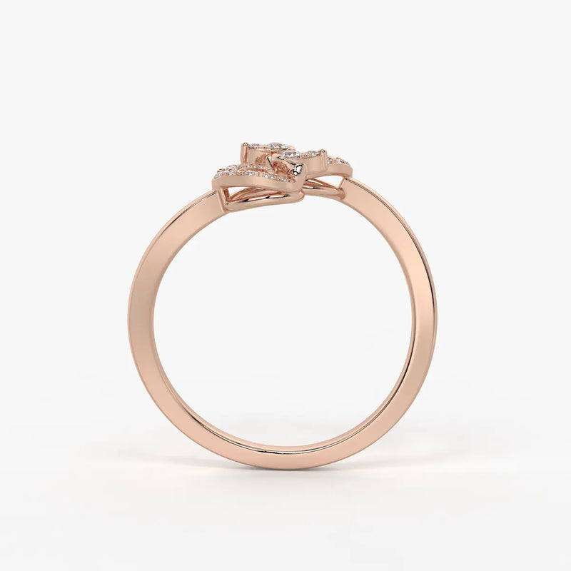 Virelisse Diamond Petal Embrace Ring