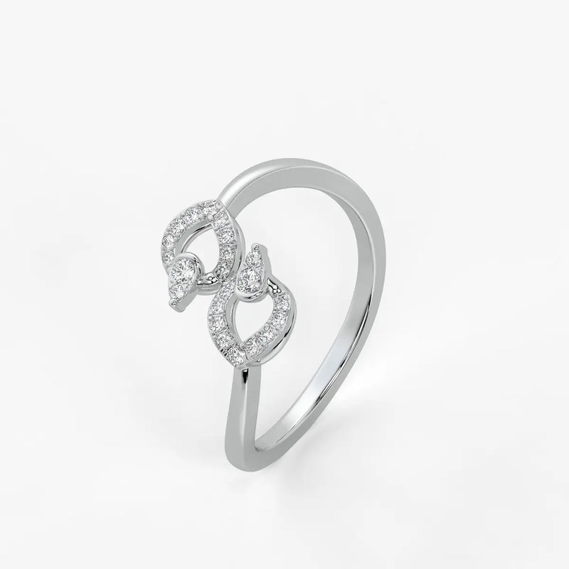 Virelisse Diamond Petal Embrace Ring