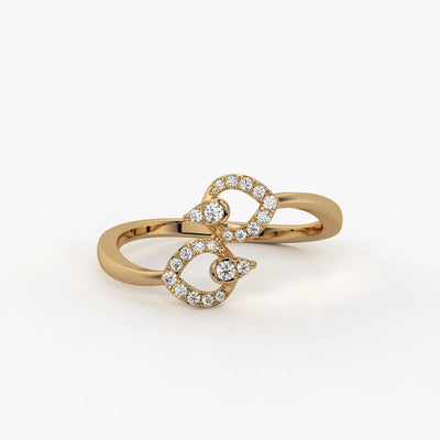 Virelisse Diamond Petal Embrace Ring