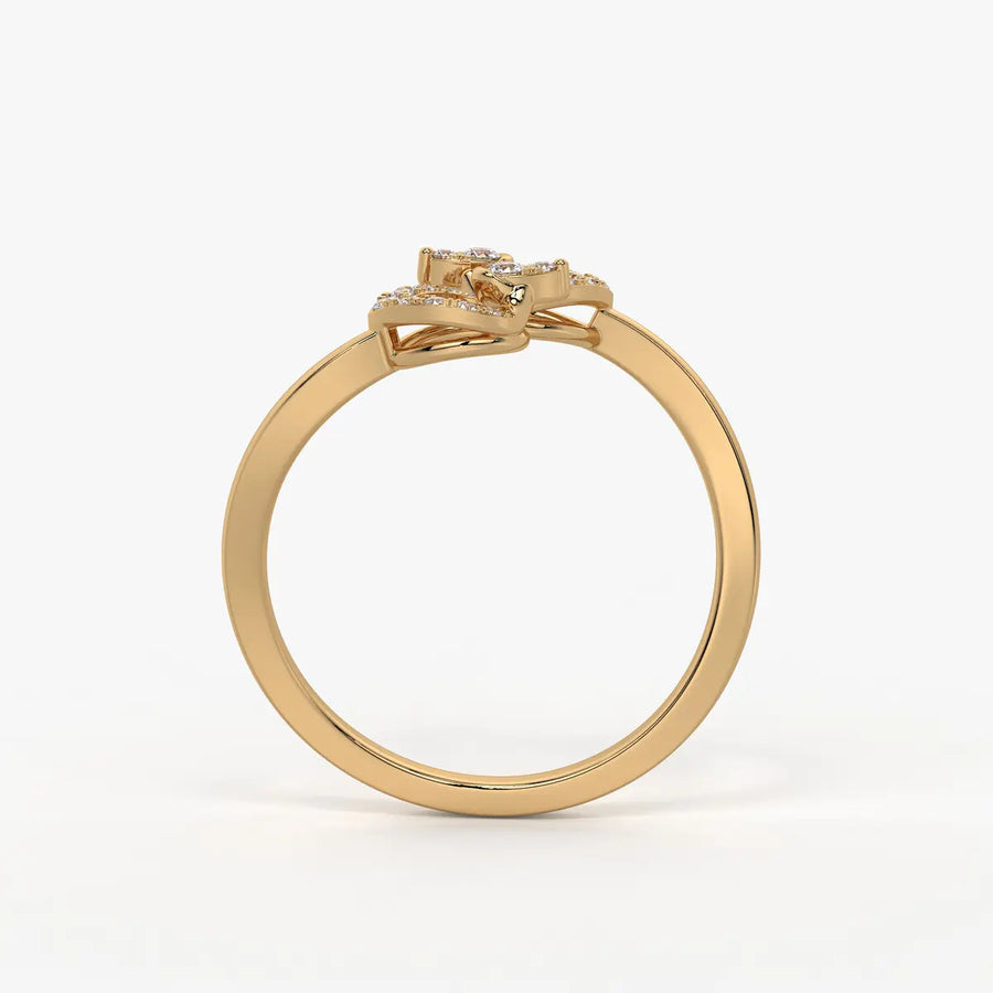 Virelisse Diamond Petal Embrace Ring