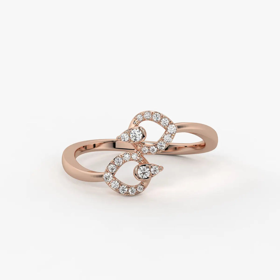 Virelisse Diamond Petal Embrace Ring