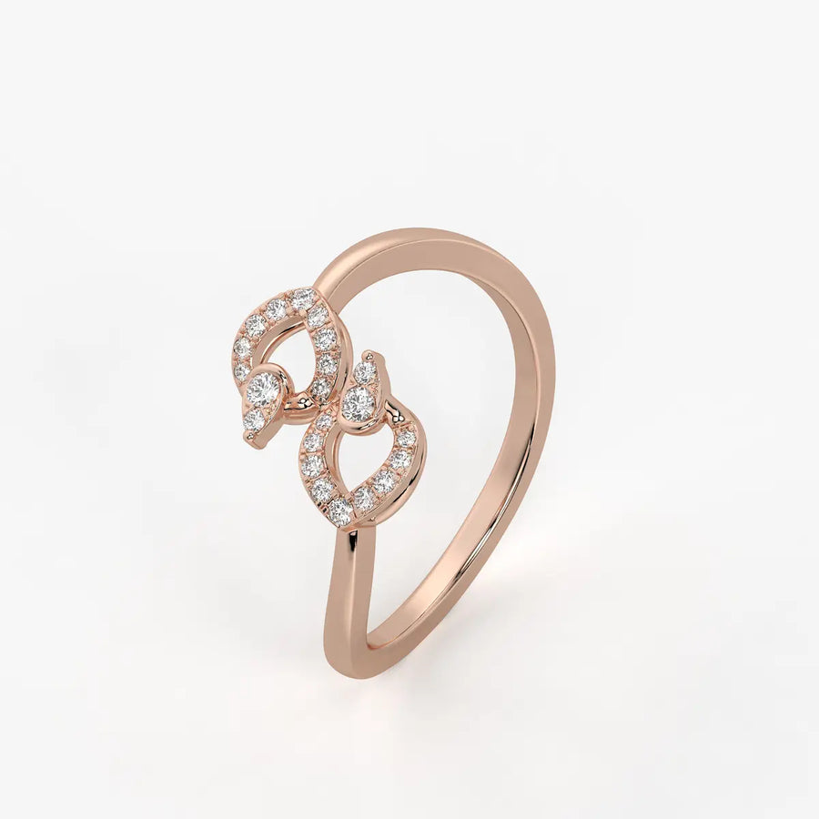 Virelisse Diamond Petal Embrace Ring