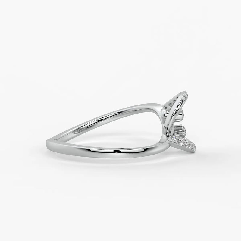 Averelle Diamond Twin Leaf Ring