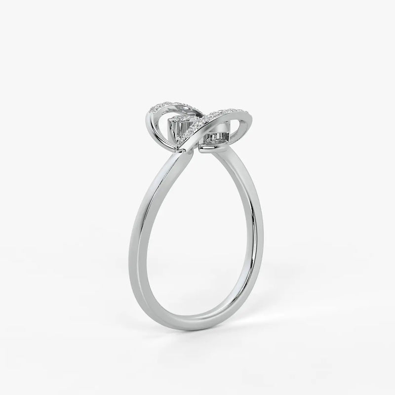 Averelle Diamond Twin Leaf Ring