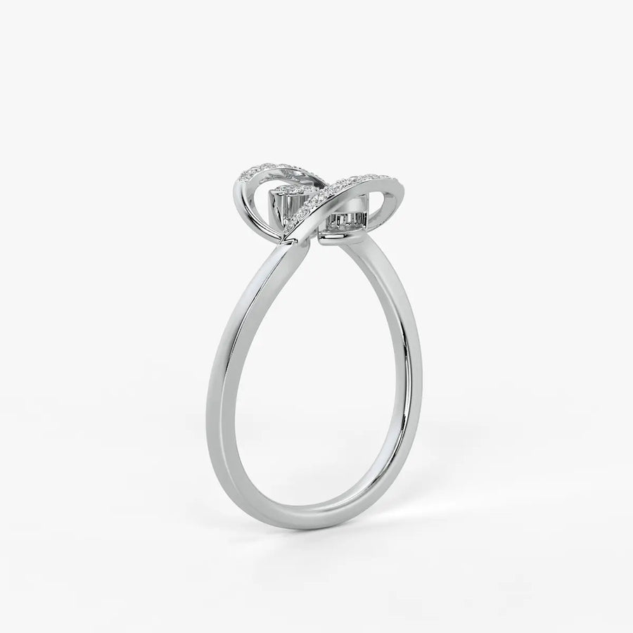 Averelle Diamond Twin Leaf Ring