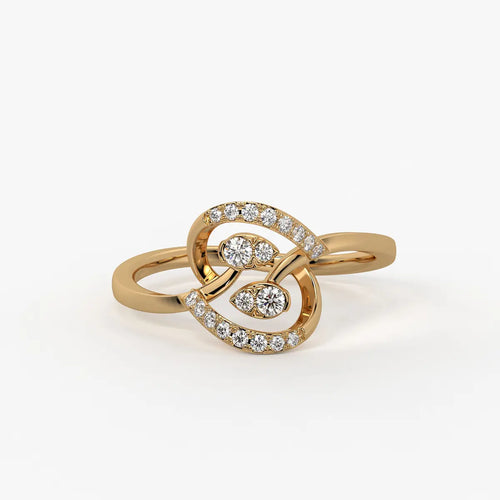 Averelle Diamond Twin Leaf Ring