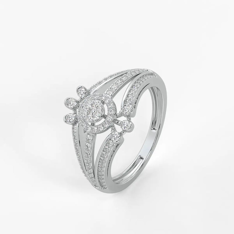 Zorynth Diamond Solar Crest Ring