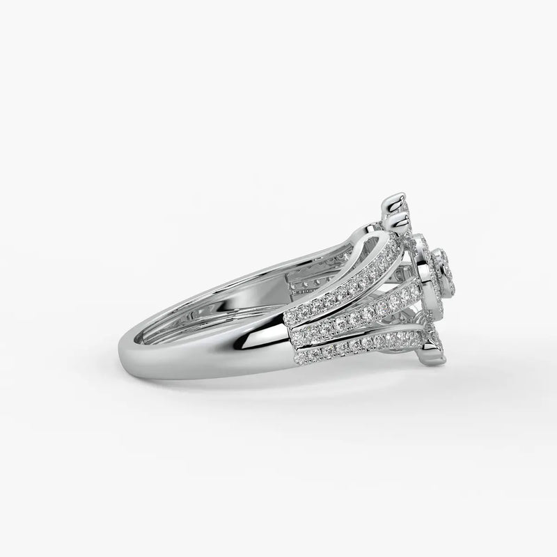 Zorynth Diamond Solar Crest Ring